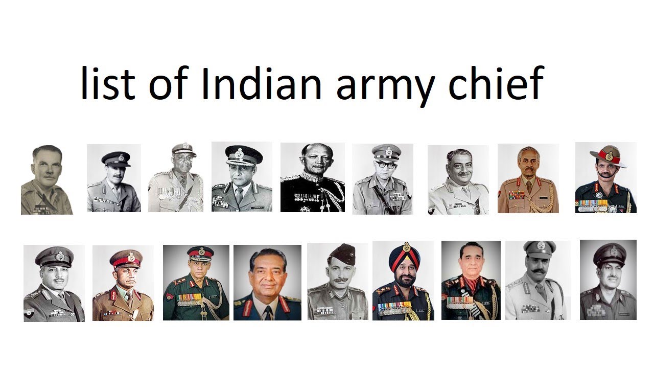 LIST OF INDIAN CHIEF OF ARMY STAFF