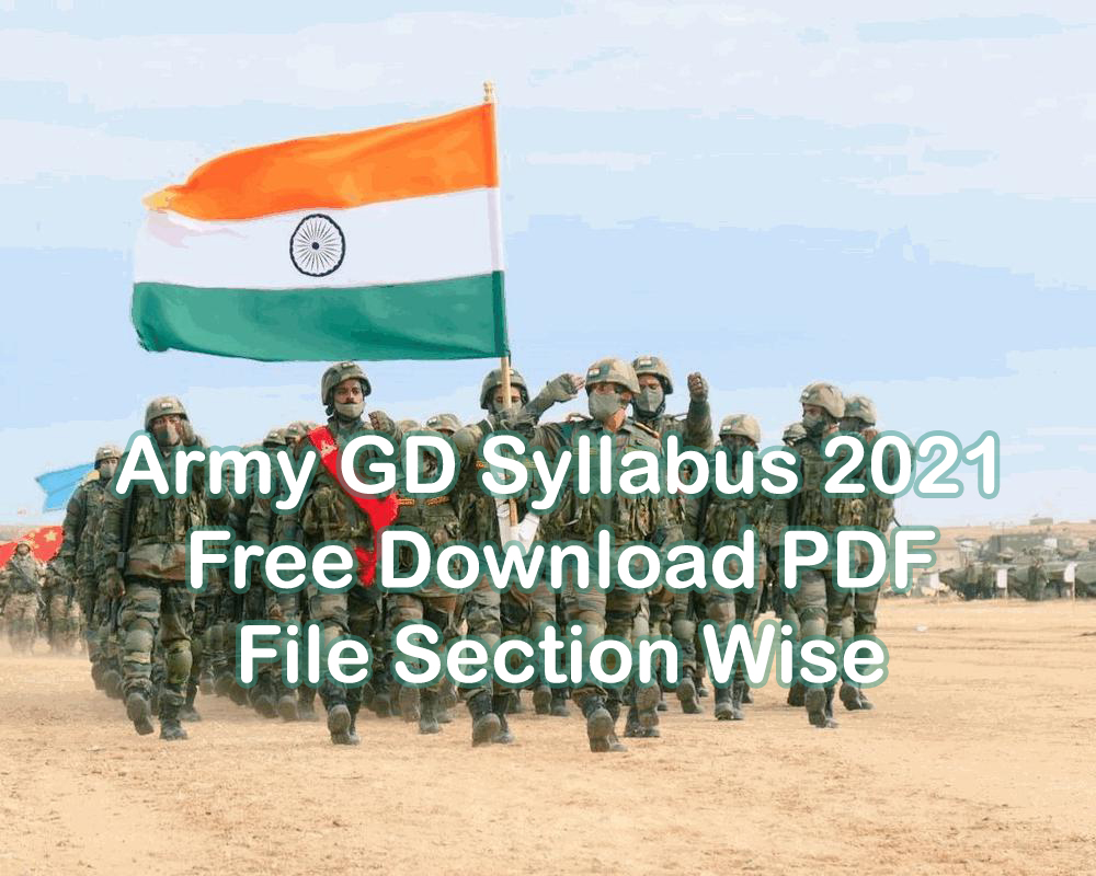 Army GD Syllabus 2021