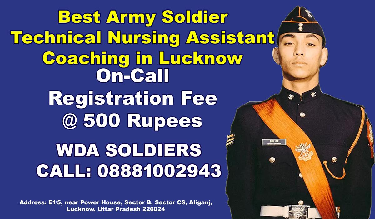 Best Army Soldier Technical Nursing Assistant Coaching in Lucknow